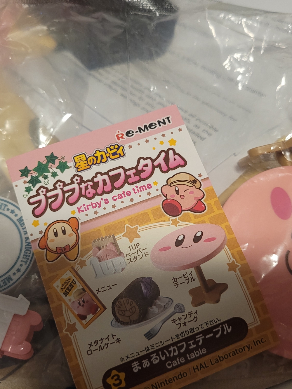 Kirby Cafe Time Miniature Figure Set Rement New